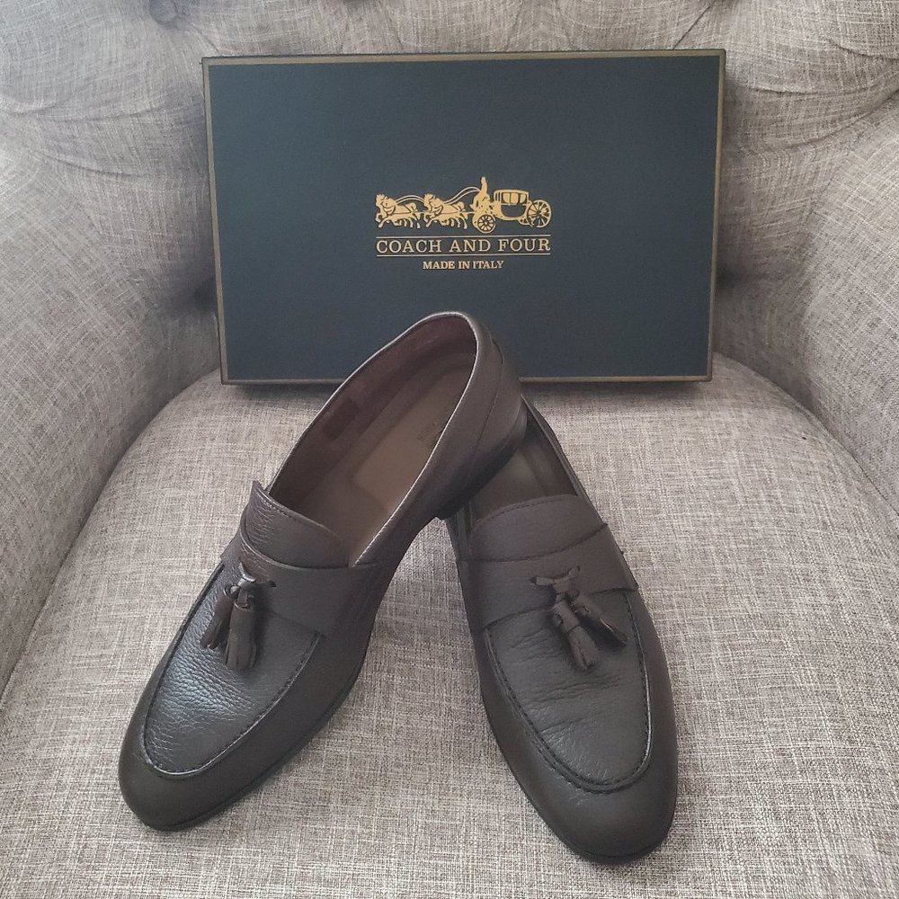 COACH and FOUR Men's Loafers/Slip-Ons, Espresso | Sz 13